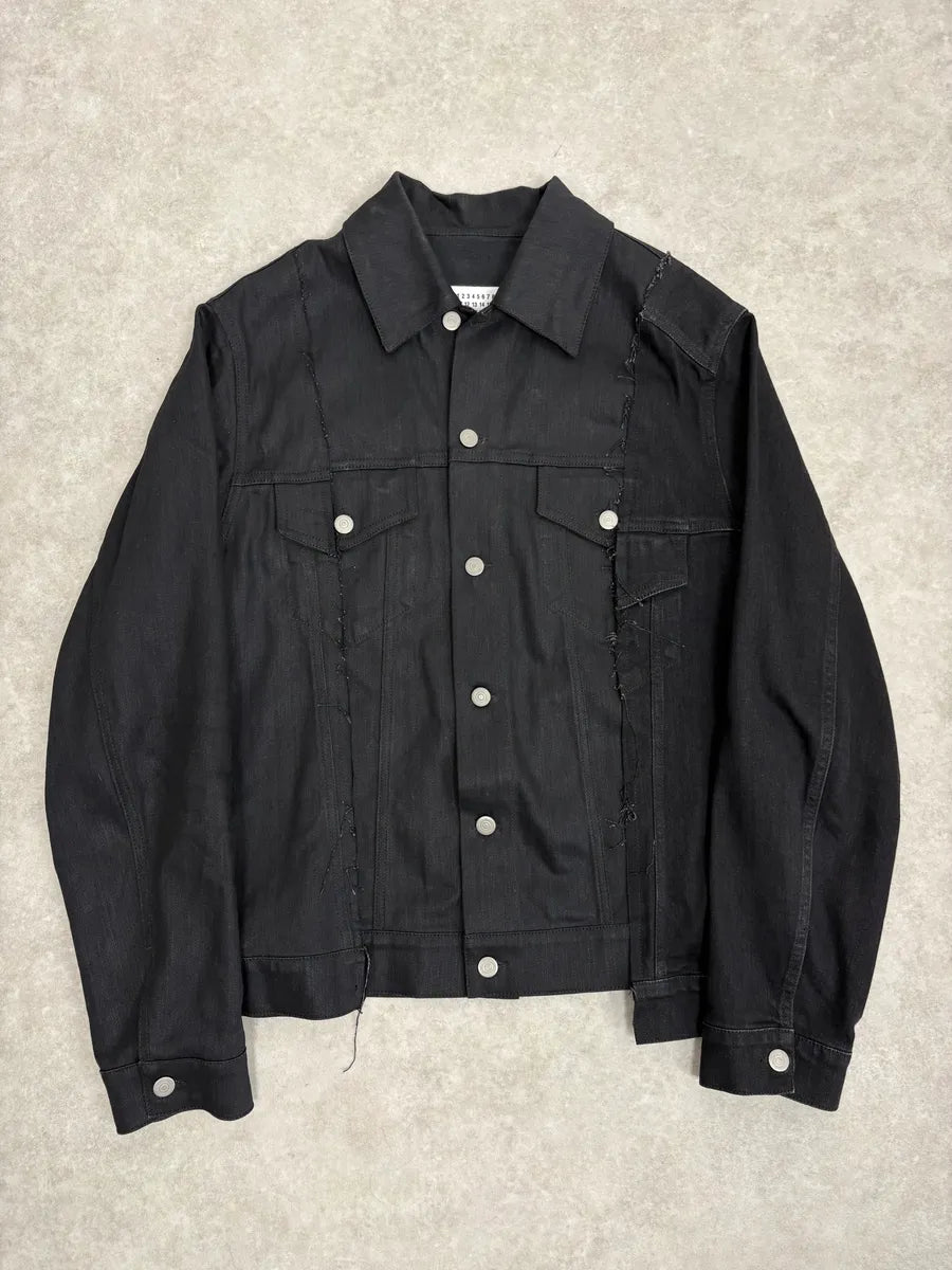 AW2020 Maison Margiela Black Signature Denim Jacket orEYxqJ 0