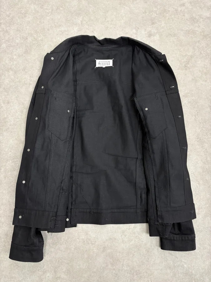 AW2020 Maison Margiela Black Signature Denim Jacket orEYxqJ 6