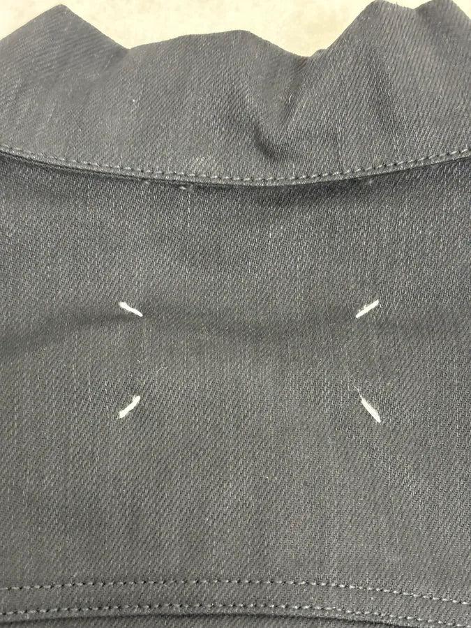 AW2020 Maison Margiela Black Signature Denim Jacket orEYxqJ 8