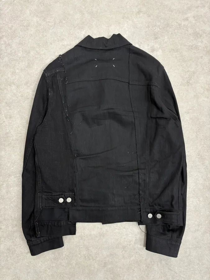 AW2020 Maison Margiela Black Signature Denim Jacket orEYxqJ 5