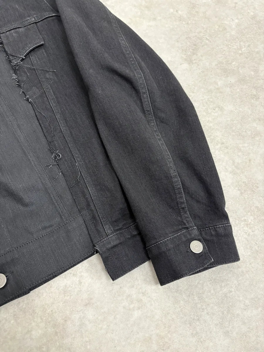 AW2020 Maison Margiela Black Signature Denim Jacket orEYxqJ 7