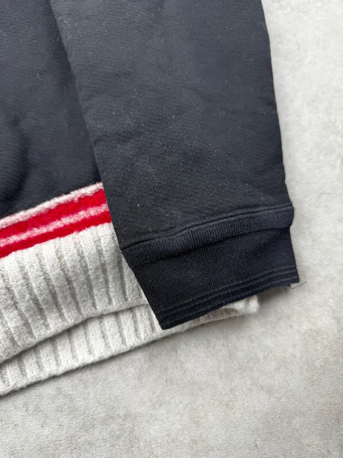 AW2020 Maison Margiela Black Candy Wool Stripes V-Neck Sweater zbesReI 6