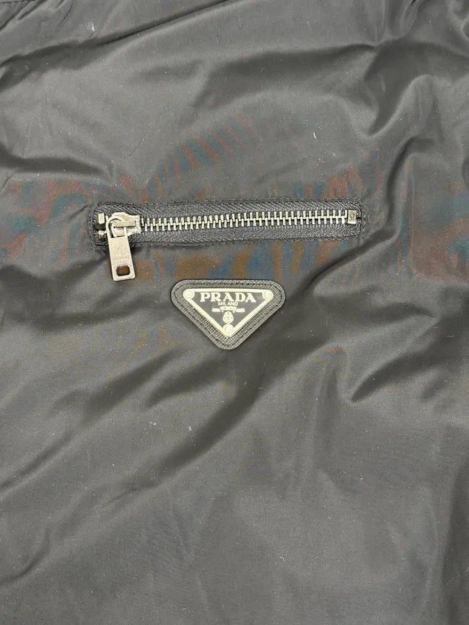 AW2020 Prada Black & Navy Reversible Puffer Hooded Jacket BuwdHDB 12