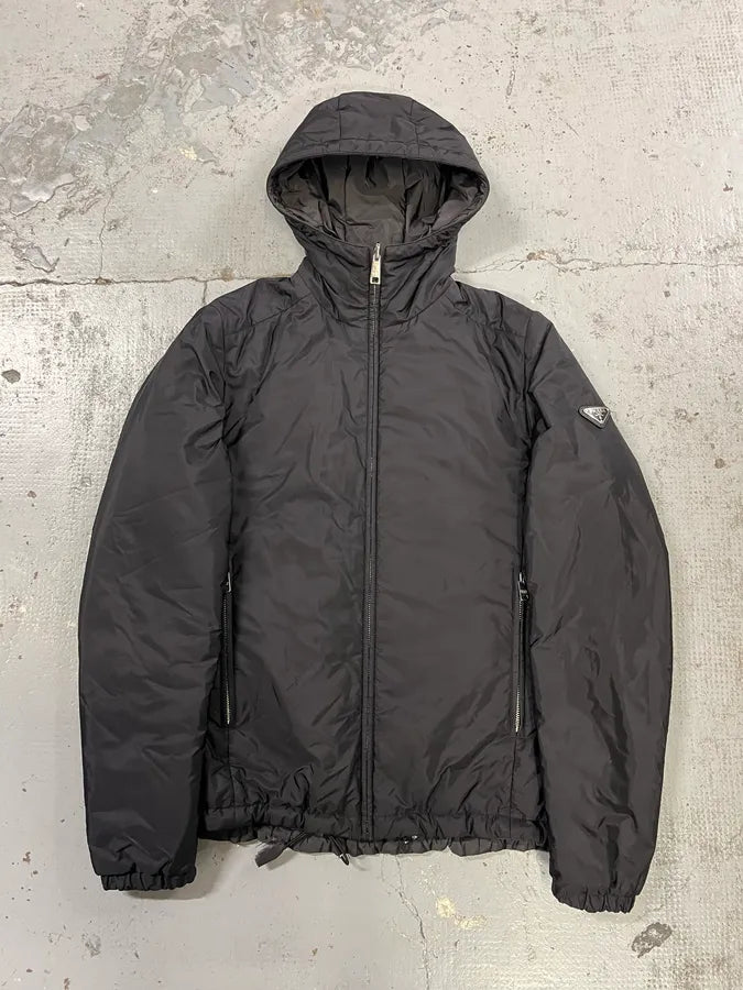 AW2020 Prada Reversible Black Nylon Jacket enofSal 0