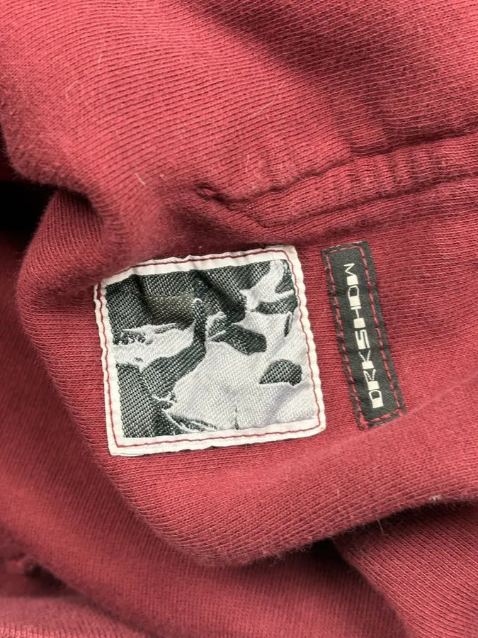 AW2020 Rick Owens Bordeaux Fleece Reverse Hoodie AAVkjKN 8