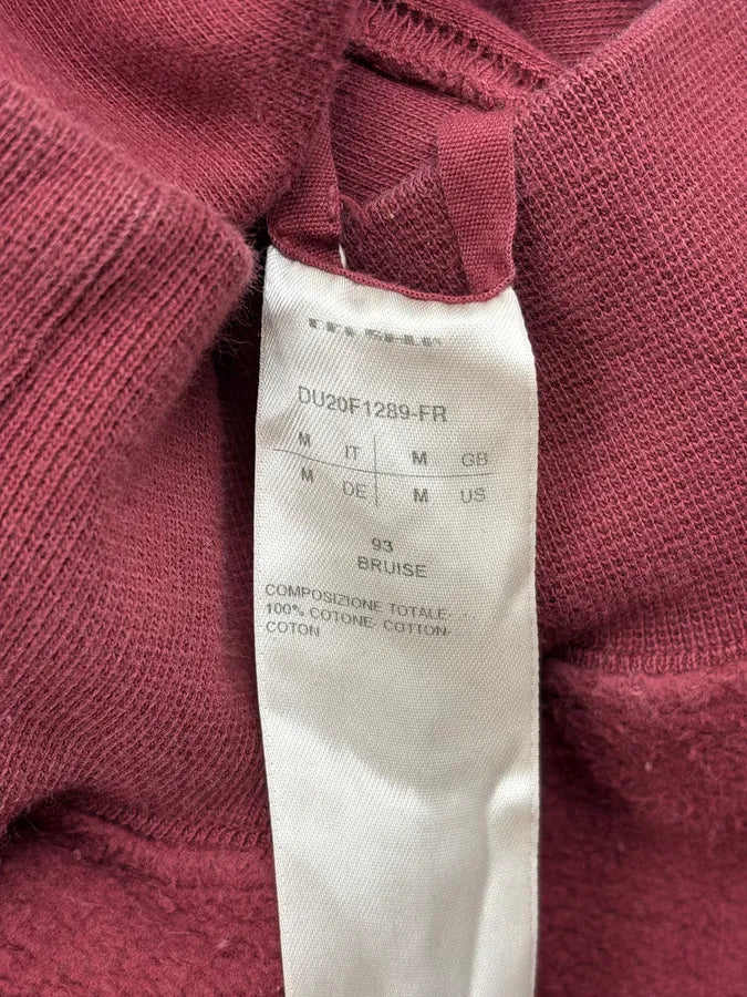 AW2020 Rick Owens Bordeaux Fleece Reverse Hoodie AAVkjKN 9
