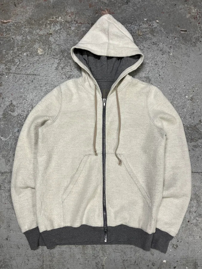 AW2020 Rick Owens Grey Zip-Up Sweater (M/L) ESVljSg 0