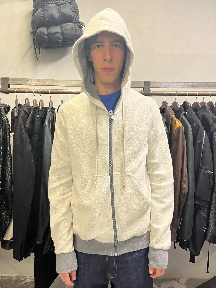 AW2020 Rick Owens Grey Zip-Up Sweater (M/L) ESVljSg 2
