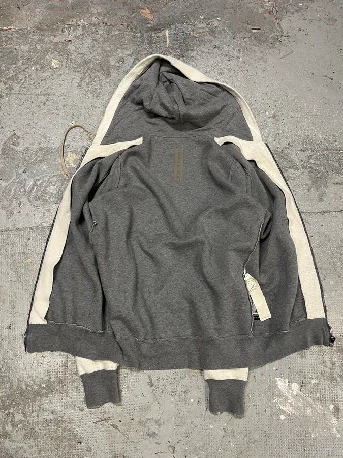 AW2020 Rick Owens Grey Zip-Up Sweater (M/L) ESVljSg 8