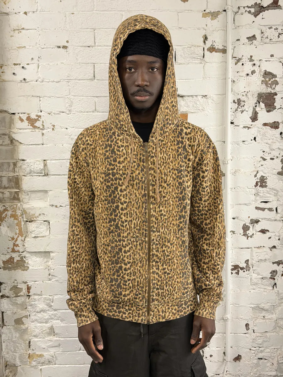 AW2020 Saint Laurent Leopard Zip-up Hoodie BBiKwUJ 1