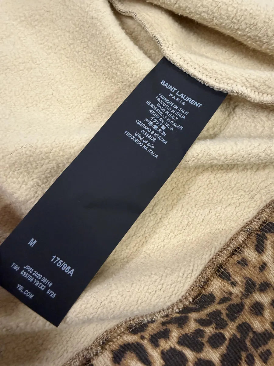 AW2020 Saint Laurent Leopard Zip-up Hoodie BBiKwUJ 9