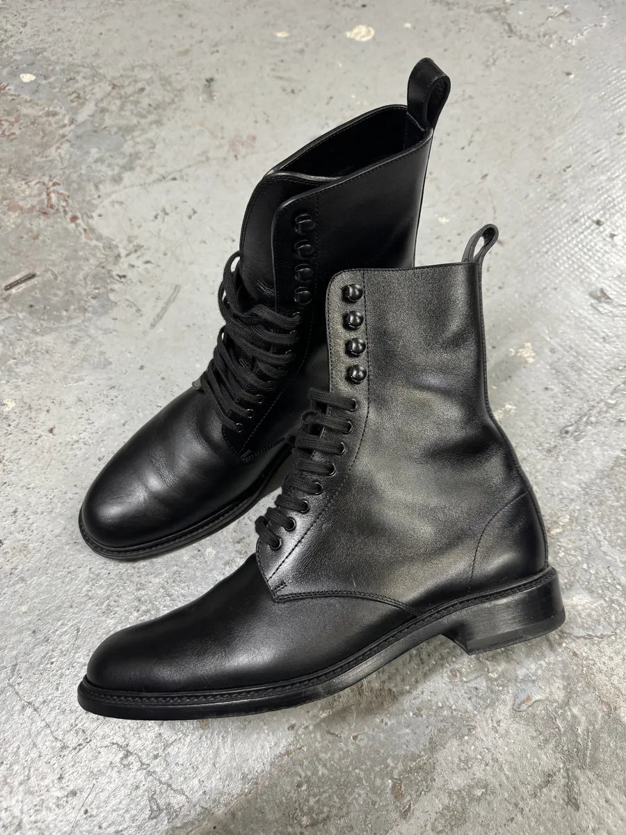 AW2020 Saint Laurent Stalker Black Leather Ankle Boots WaPWluJ 2