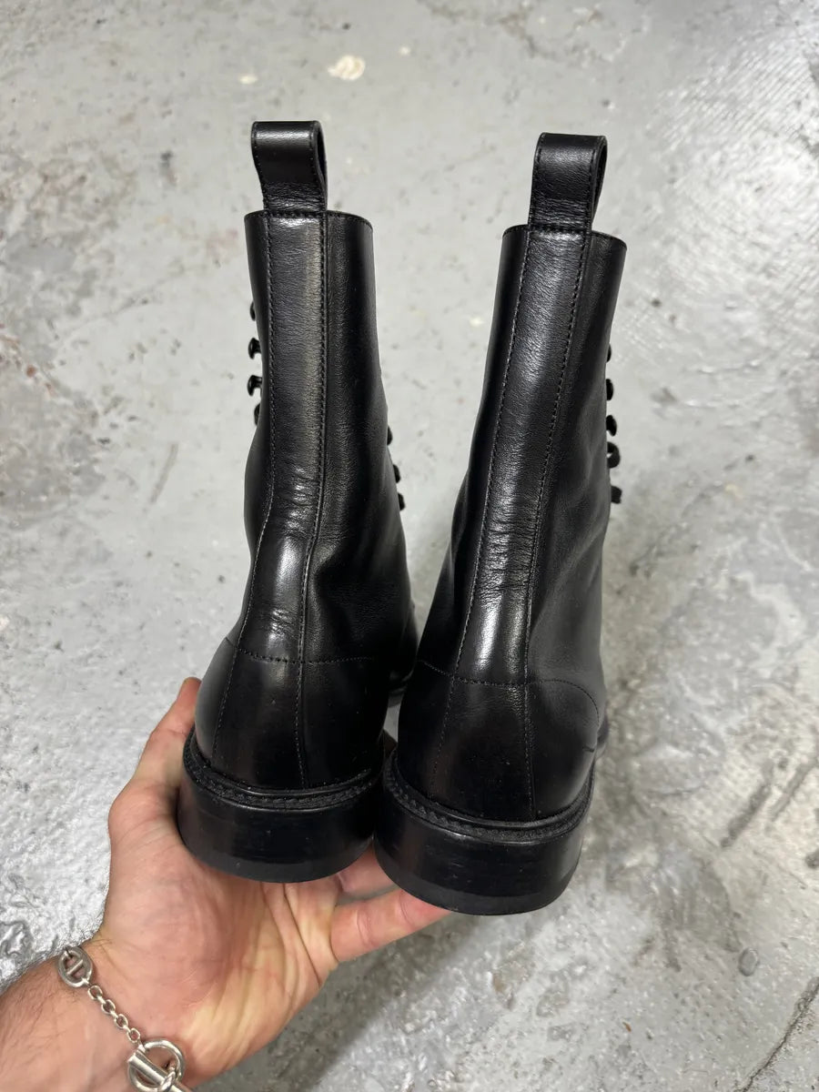 AW2020 Saint Laurent Stalker Black Leather Ankle Boots WaPWluJ 5