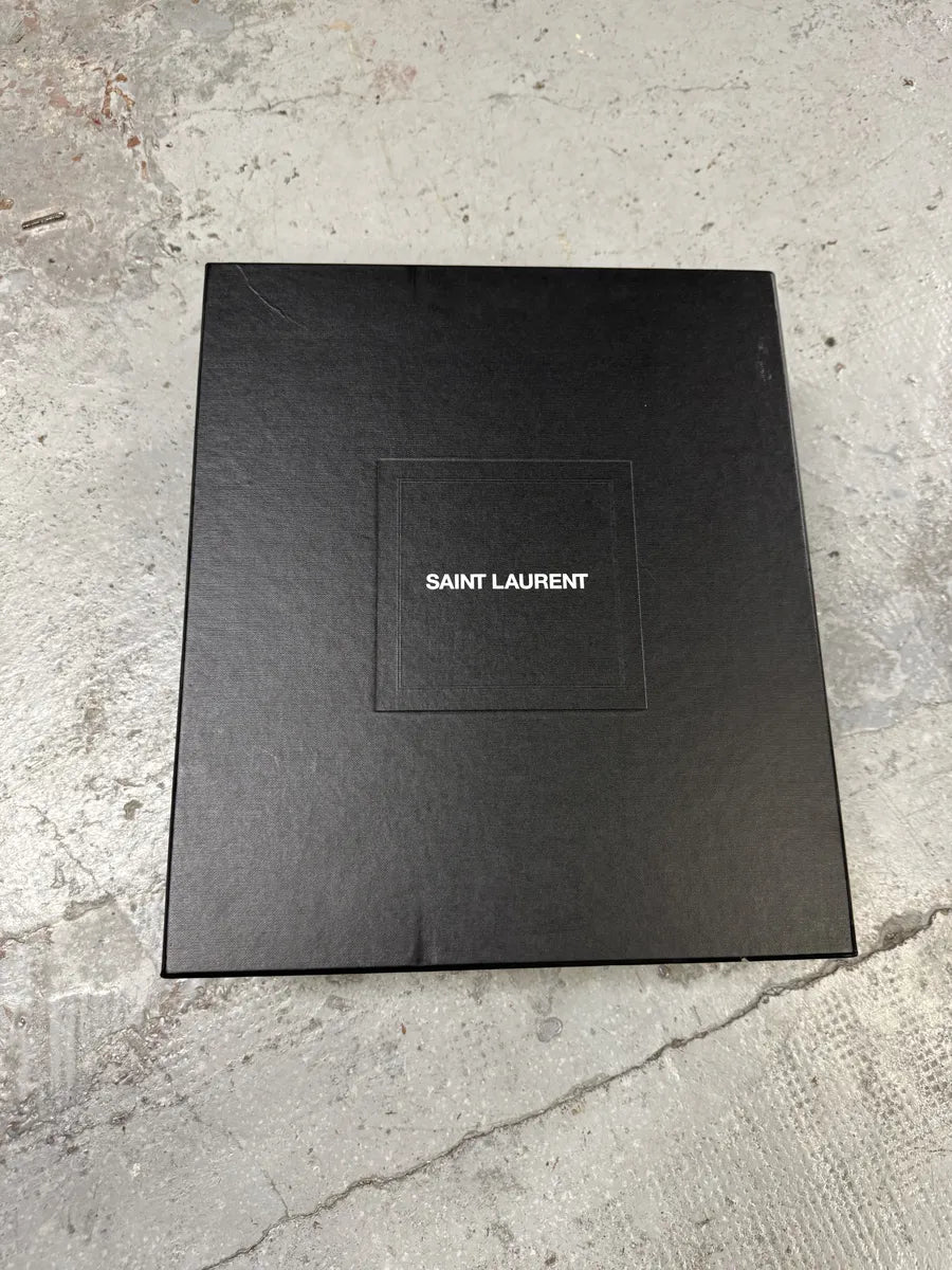 AW2020 Saint Laurent Stalker Black Leather Ankle Boots WaPWluJ 8