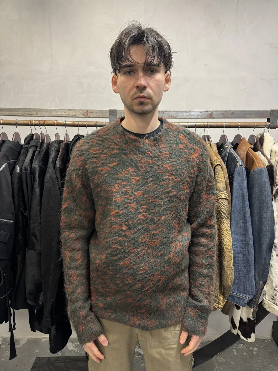 AW2021 Acne Studios Brushed Jacquard Mohair Crew Knit rNWvwye 2