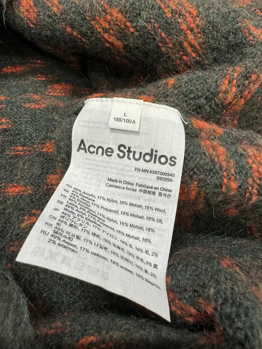 AW2021 Acne Studios Brushed Jacquard Mohair Crew Knit rNWvwye 9