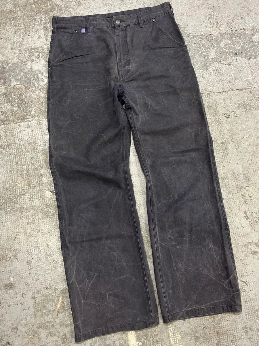 AW2021 Acne Studios Grey Stonewashed Carpenter Pants (M) 1