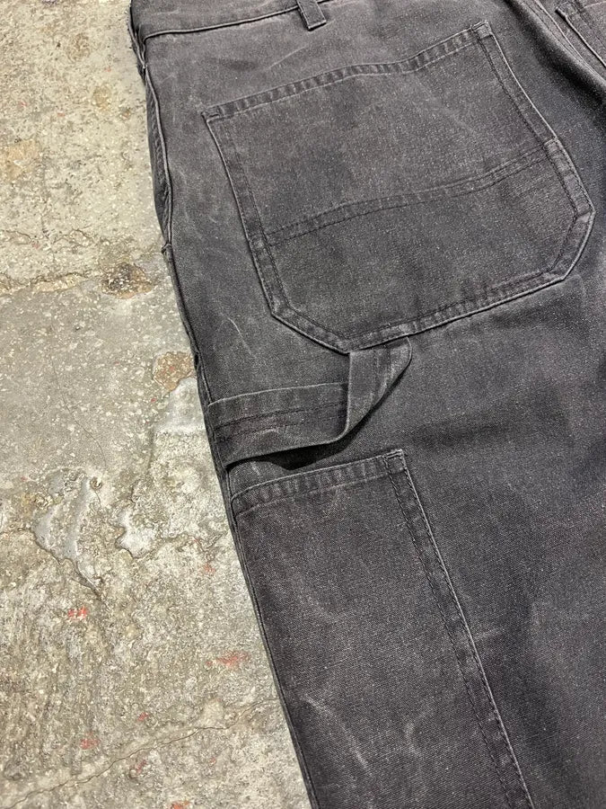 AW2021 Acne Studios Grey Stonewashed Carpenter Pants (M) 2