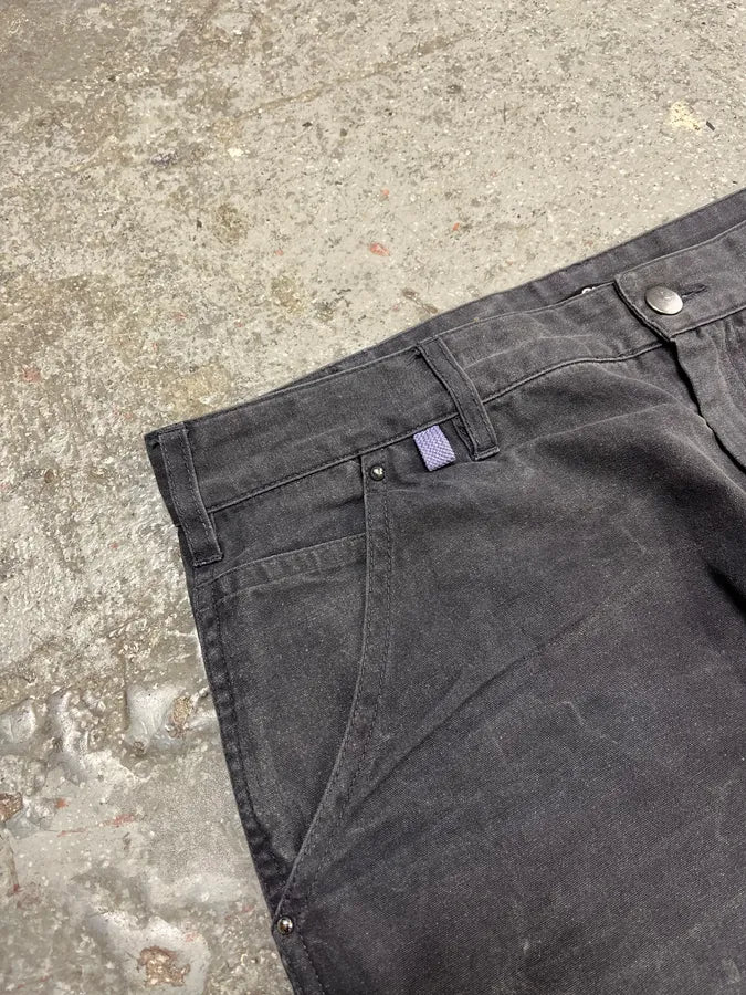 AW2021 Acne Studios Grey Stonewashed Carpenter Pants (M) 3