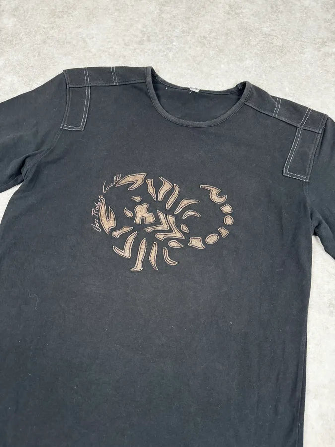 2000s Cavalli Black Tribal Scorpio T-Shirt NISfIWW 4
