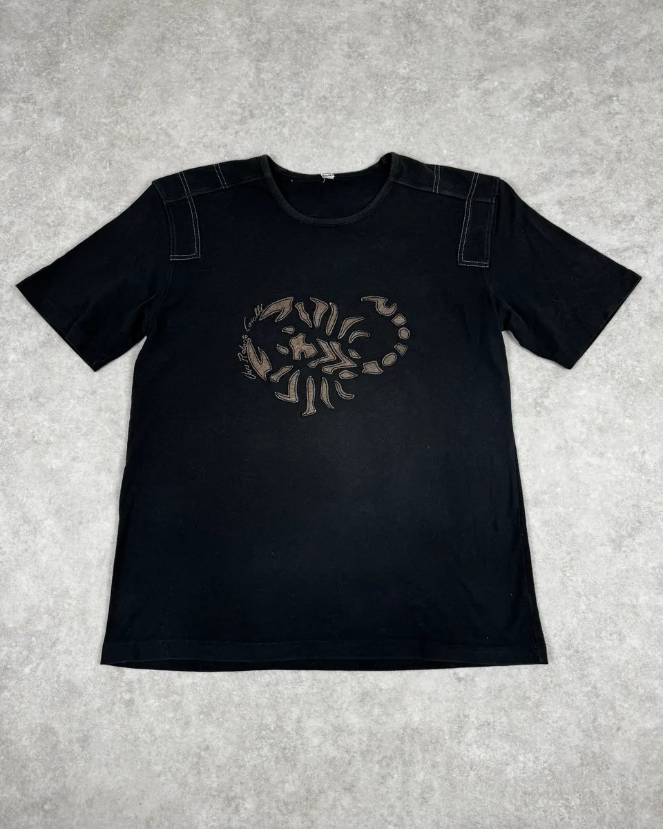 2000s Cavalli Black Tribal Scorpio T-Shirt NISfIWW 0
