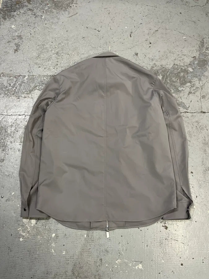 AW2021 Emporio Armani Grey Tactical Windbreaker Shirt Jacket eOBqccW 7