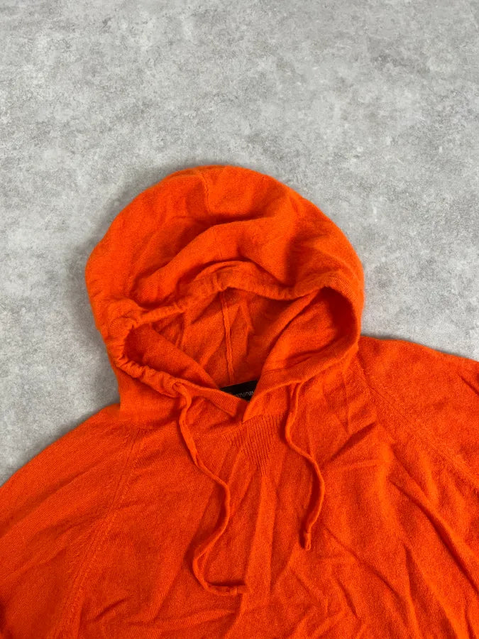 AW2021 Emporio Armani Orange Cashmere Light Hoodie QnAwoJZ 4