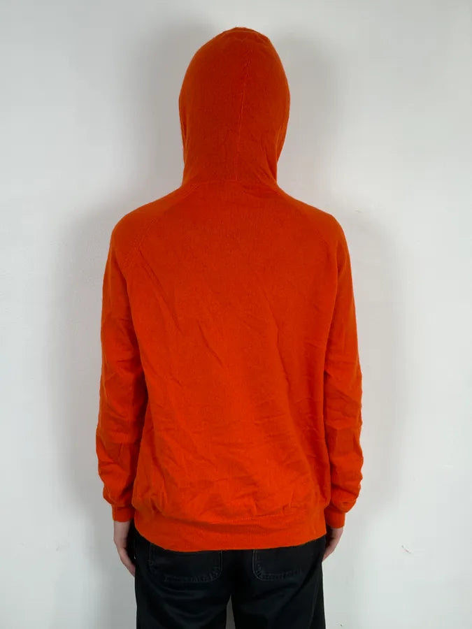 AW2021 Emporio Armani Orange Cashmere Light Hoodie QnAwoJZ 2