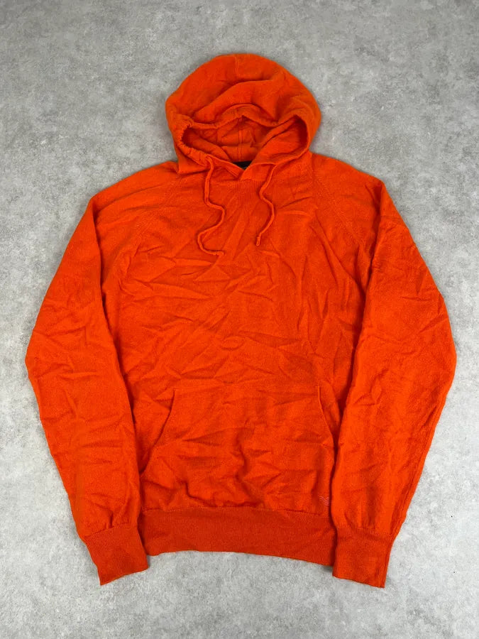 AW2021 Emporio Armani Orange Cashmere Light Hoodie QnAwoJZ 3