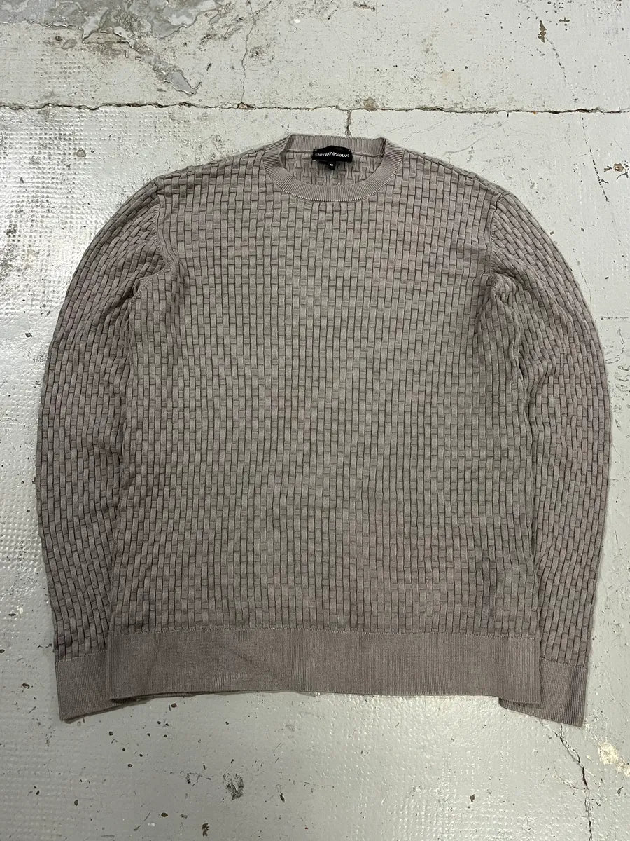 AW2021 Emporio Armani Woven Grey Sweat ZFAuIKA 2