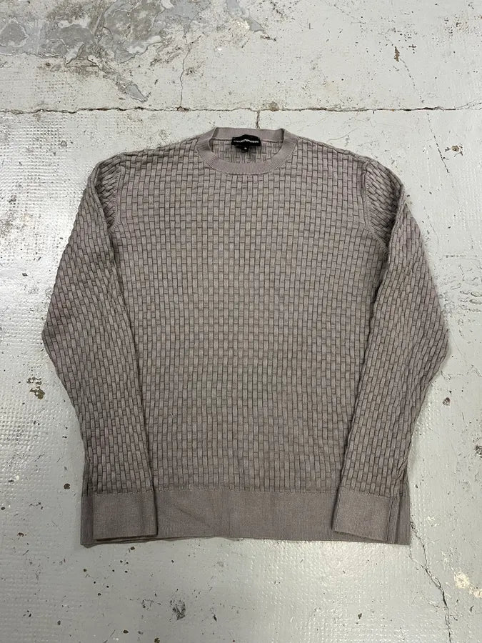 AW2021 Emporio Armani Woven Grey Sweat ZFAuIKA 4
