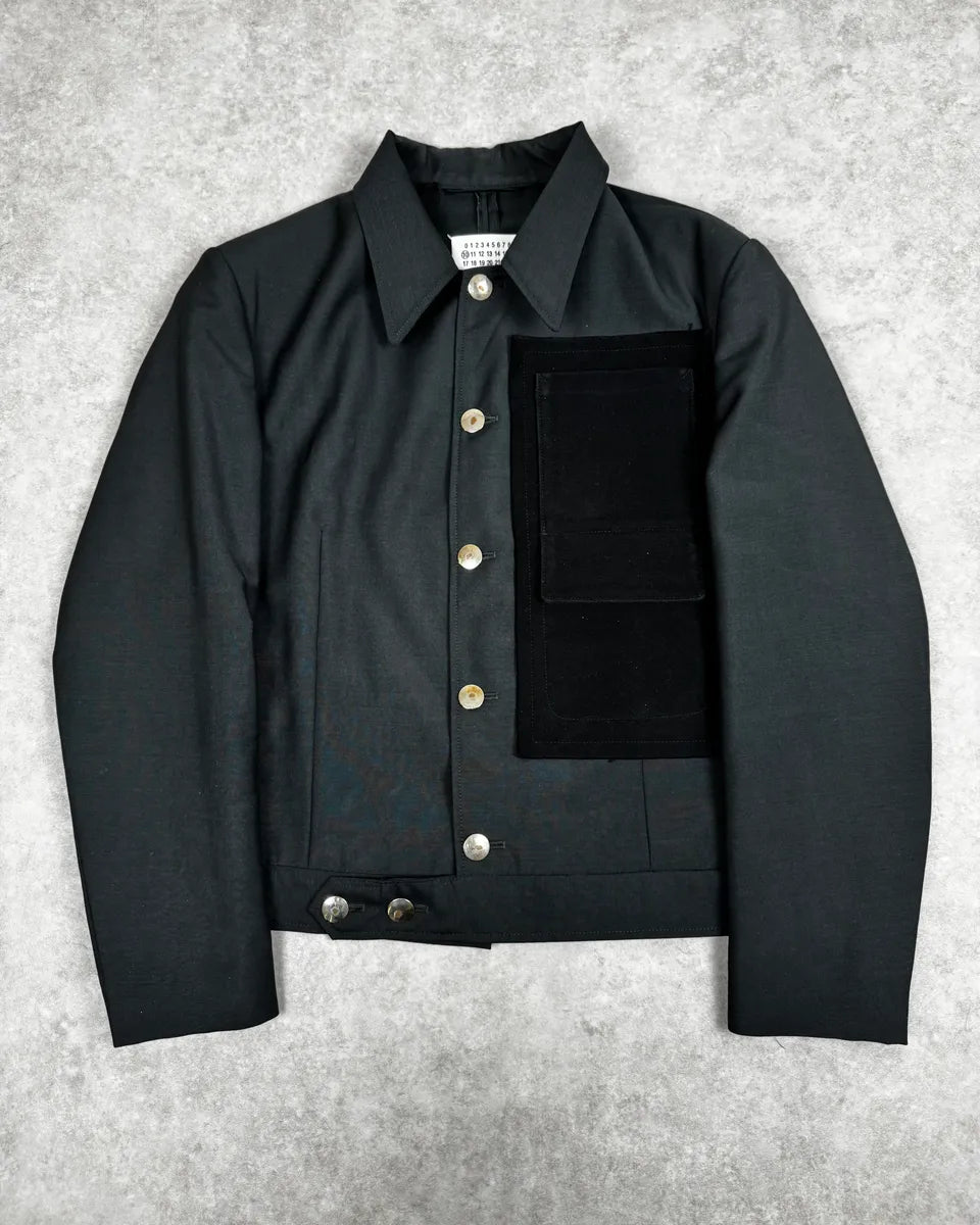 AW2021 Maison Margiela Black Suit Blazer Jacket OXGfZUv 0