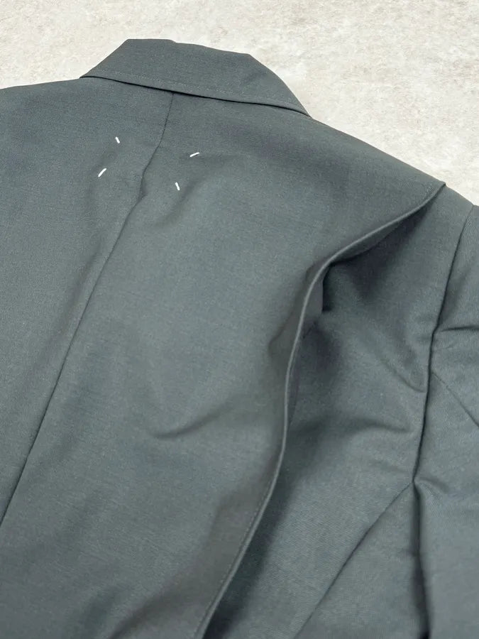 AW2021 Maison Margiela Black Suit Blazer Jacket OXGfZUv 5
