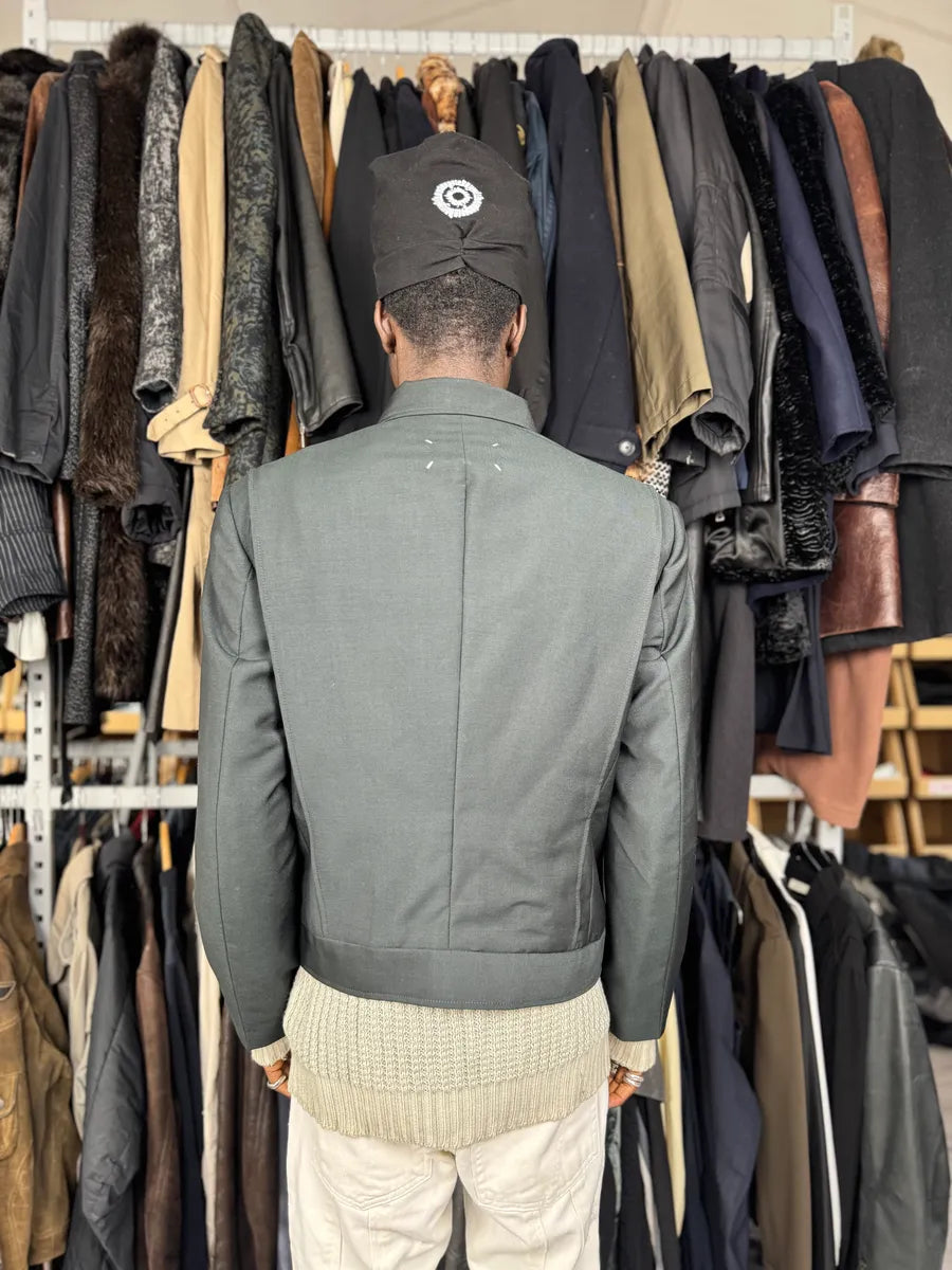 AW2021 Maison Margiela Black Suit Blazer Jacket OXGfZUv 4