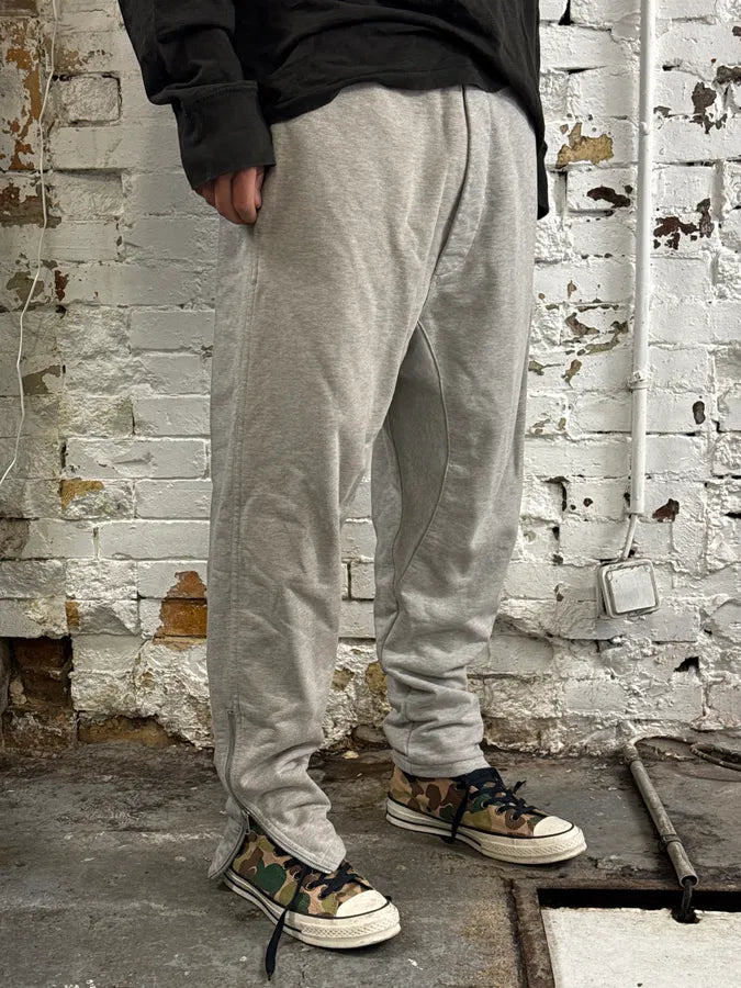 AW2021 Maison Margiela Grey Zip Jogger Pants XFEKbzD 2