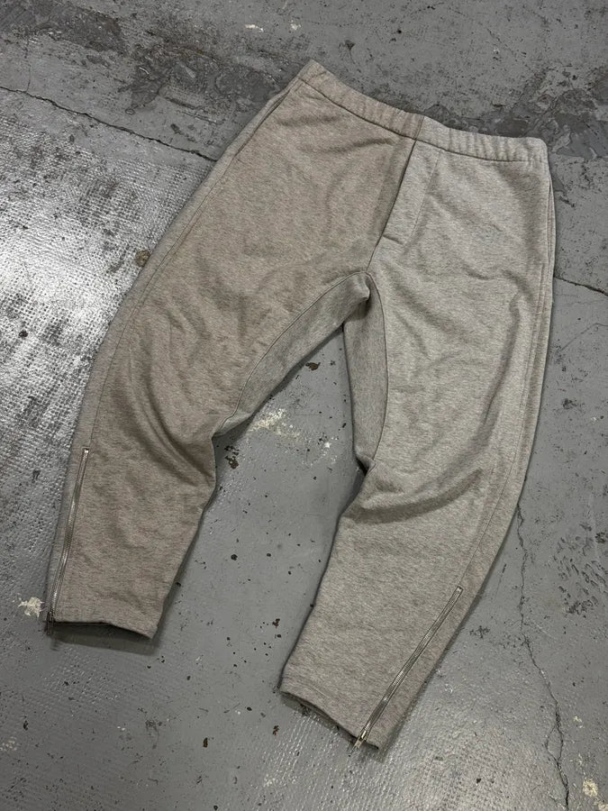 AW2021 Maison Margiela Grey Zip Jogger Pants XFEKbzD 5