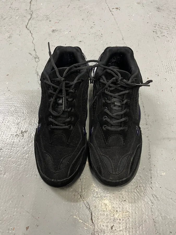 AW2021 Raf Simons Cylon Black Suede Leather Sneakers ghWQbCy 5