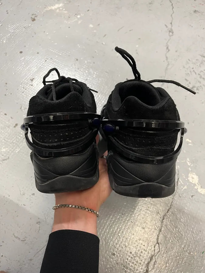 AW2021 Raf Simons Cylon Black Suede Leather Sneakers ghWQbCy 6