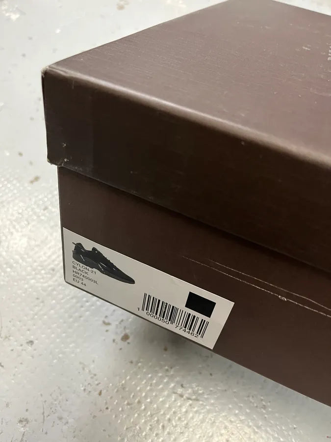 AW2021 Raf Simons Cylon Black Suede Leather Sneakers ghWQbCy 9