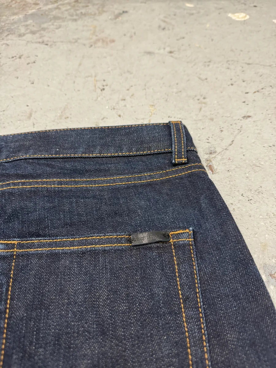 AW2021 Saint Laurent Brut Navy Slim Denim Jeans jreifrS 7