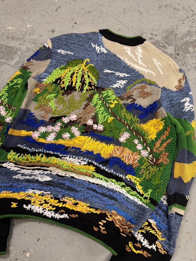 SS2021 Saint Laurent Multicolor Relief Palm Tree Viscose Jacket DRzrMjy 6