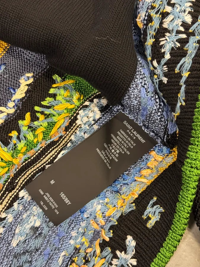 SS2021 Saint Laurent Multicolor Relief Palm Tree Viscose Jacket DRzrMjy 8