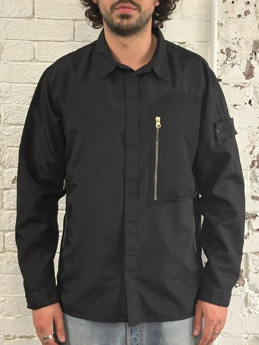 AW2021 Stone Island Black Light Windbreaker Jacket wGHqkkI 1
