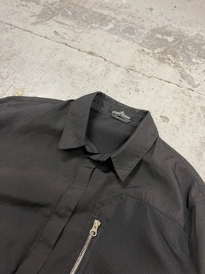 AW2021 Stone Island Black Light Windbreaker Jacket wGHqkkI 3