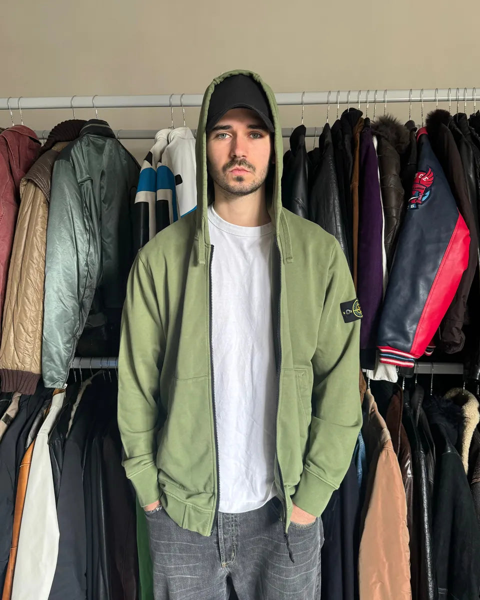 AW2021 Stone Island Olive Hooded Sweater (XL) gMJjSsX 1