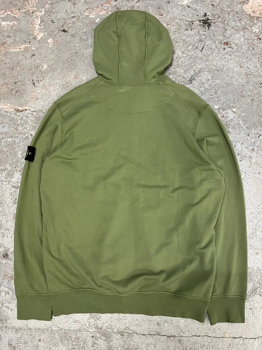 AW2021 Stone Island Olive Hooded Sweater (XL) gMJjSsX 4