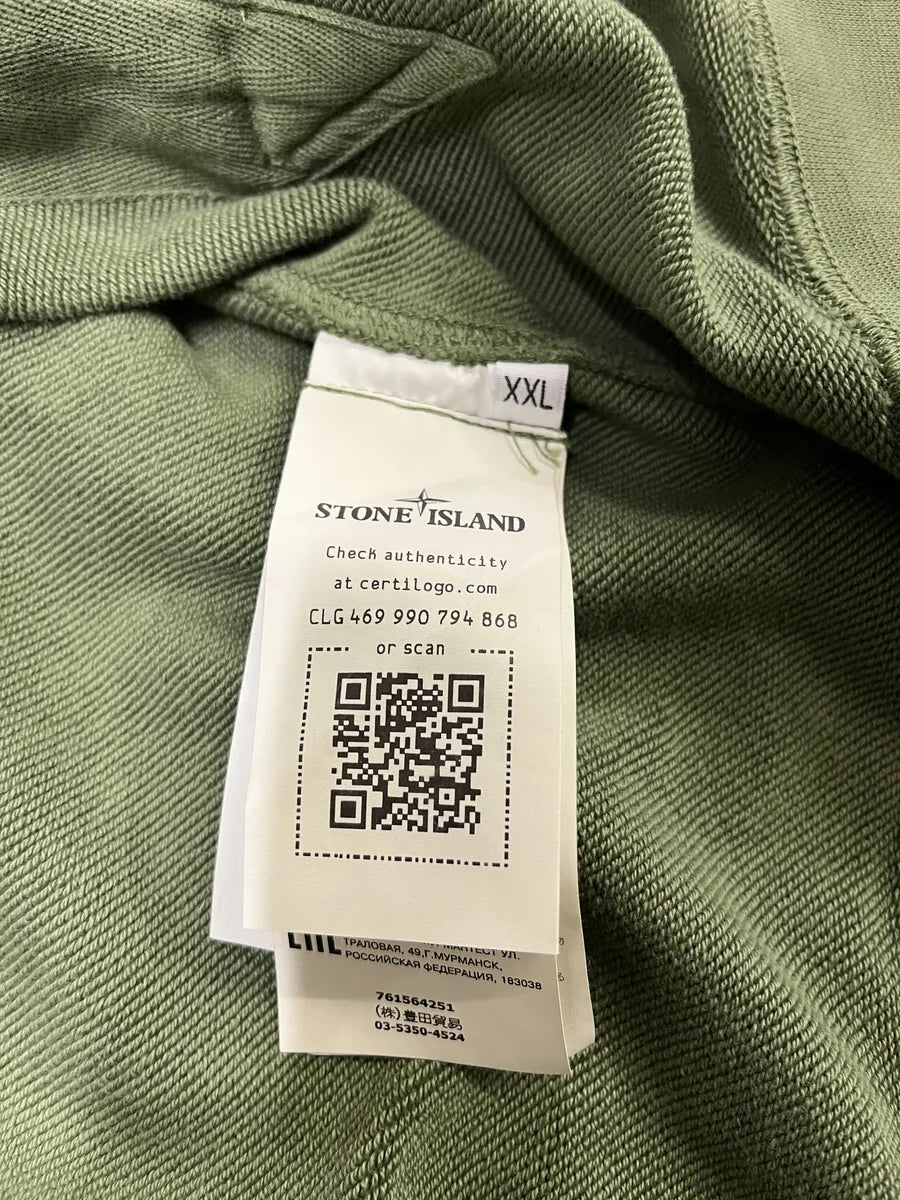AW2021 Stone Island Olive Hooded Sweater (XL) gMJjSsX 6