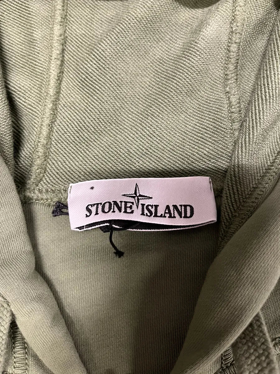AW2021 Stone Island Olive Hooded Sweater (XL) gMJjSsX 8