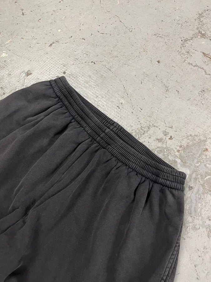 AW2022 Balenciaga Hybrid Denim & Cotton Oversized Black Jogger Pants PDDtboX 5