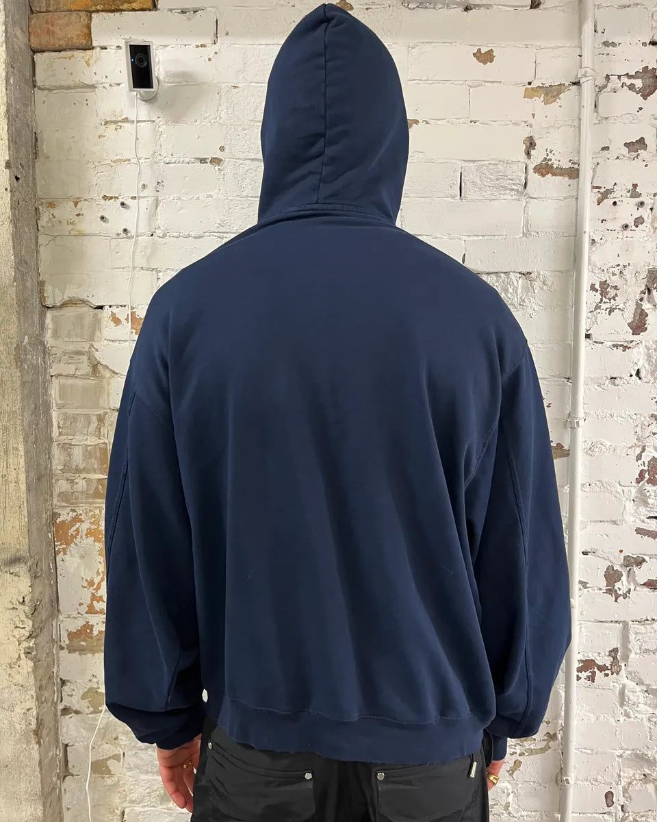 AW2022 Balenciaga Oversized Navy Hoodie by Demna uzVXtMf 3